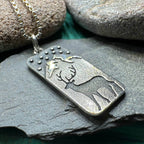 Highland Nightime Stag Necklace - 18