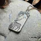 Highland Nightime Stag Necklace - 18