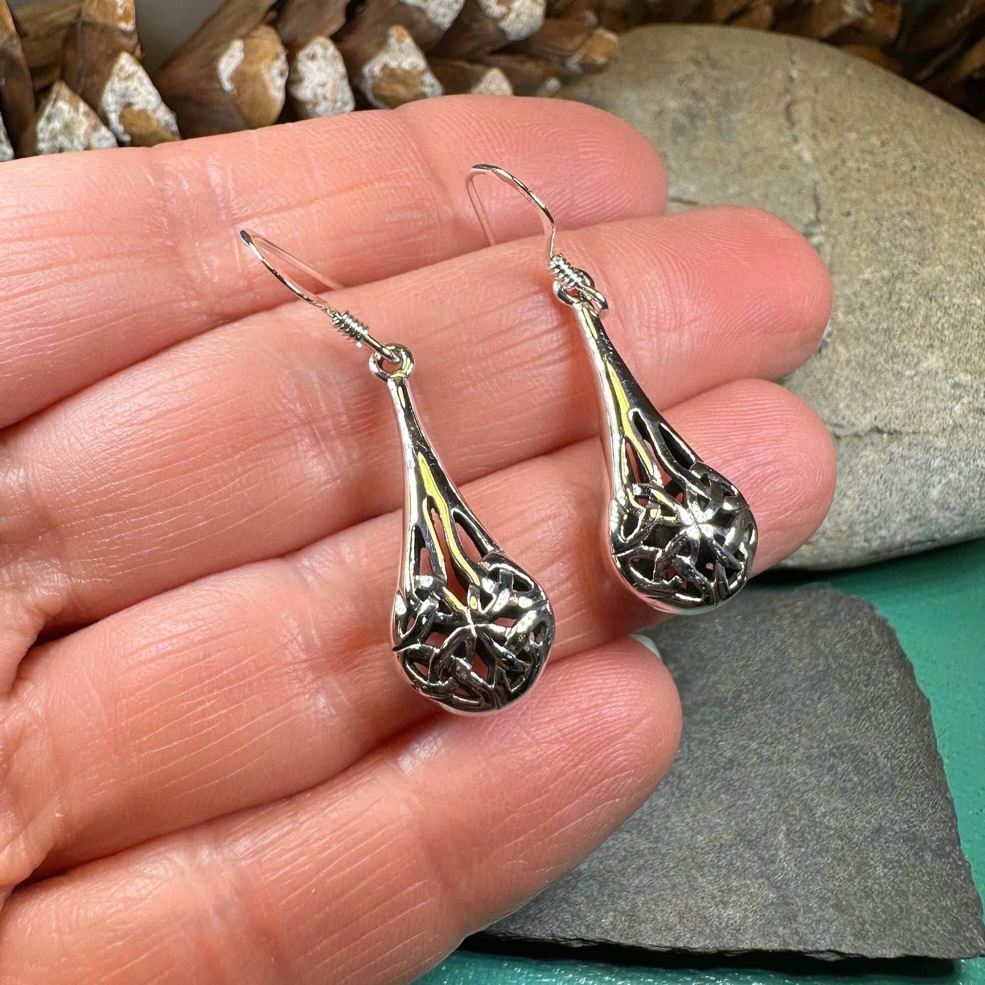 Celtic Raindrop Earrings - 