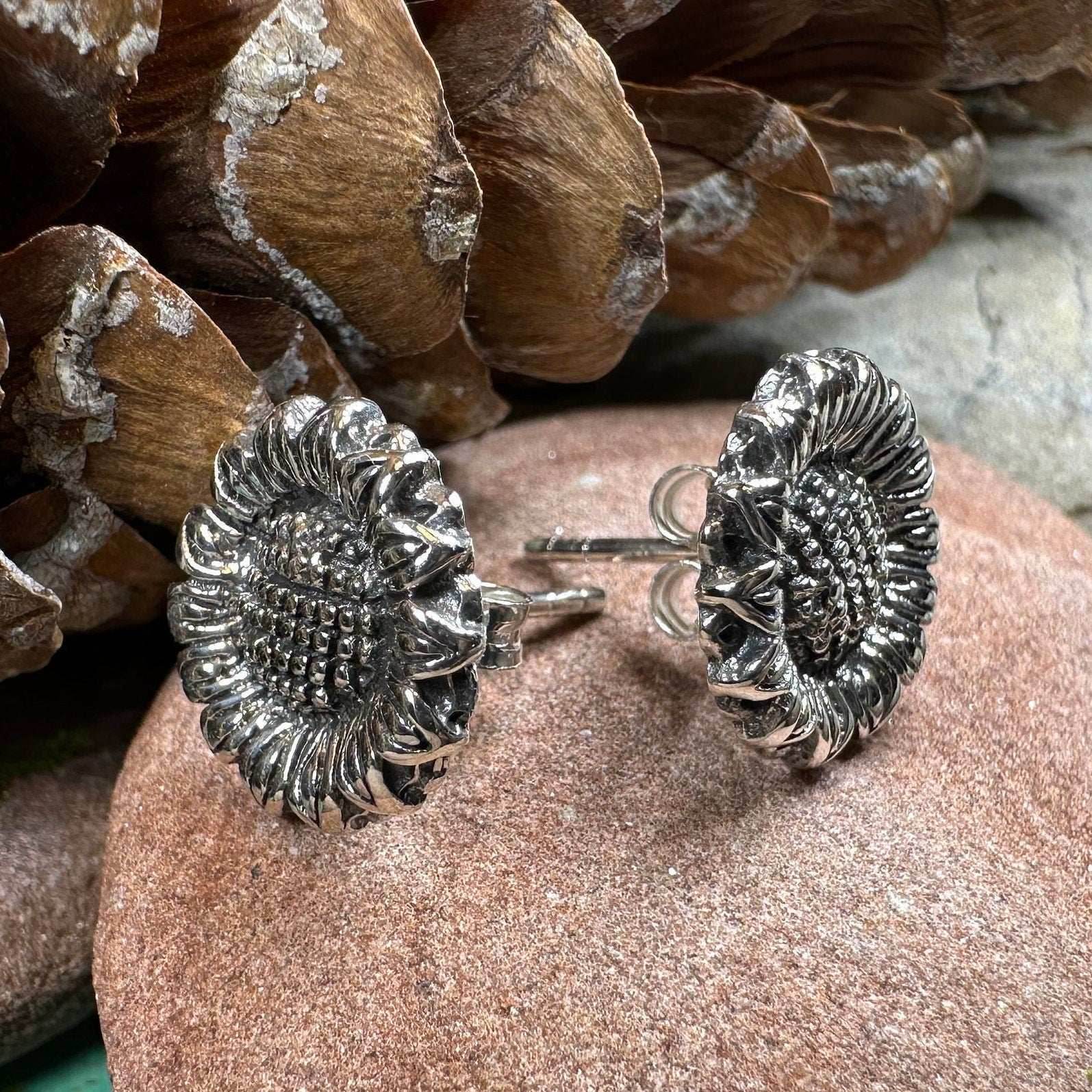 Fonnail Sunflower Post Earrings - 