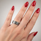 Cosmos Crescent Moon Ring