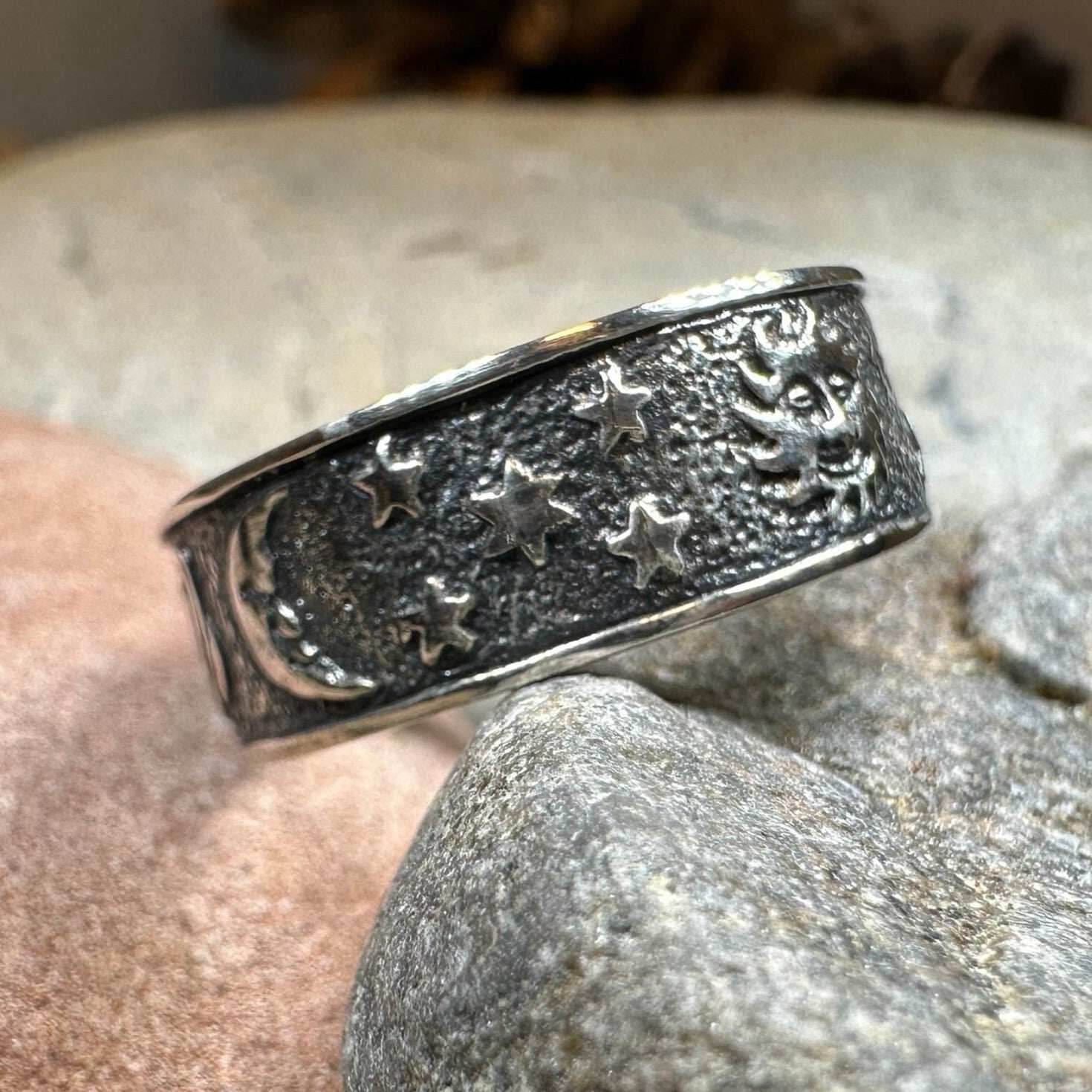 Cosmos Crescent Moon Ring - 5