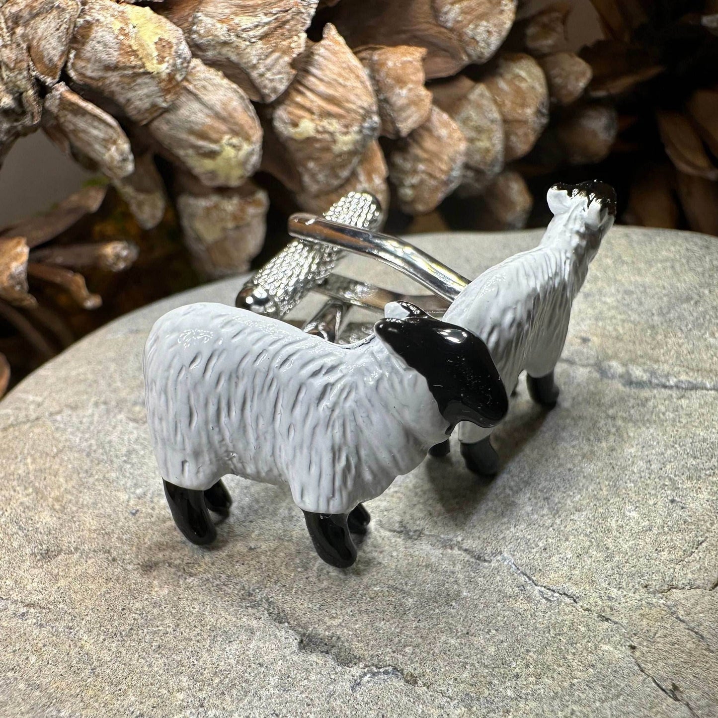 Wooly Sheep Cuff Links - 