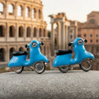 Blue Vespa Cuff Links