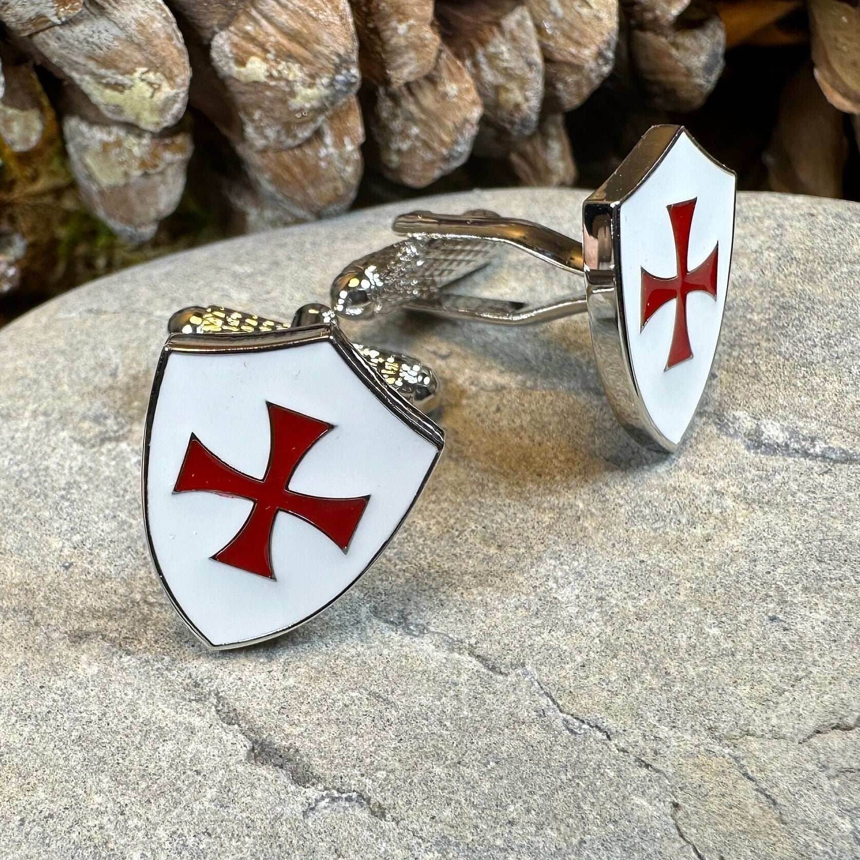Knight's Templar Cross Cuff Links - 