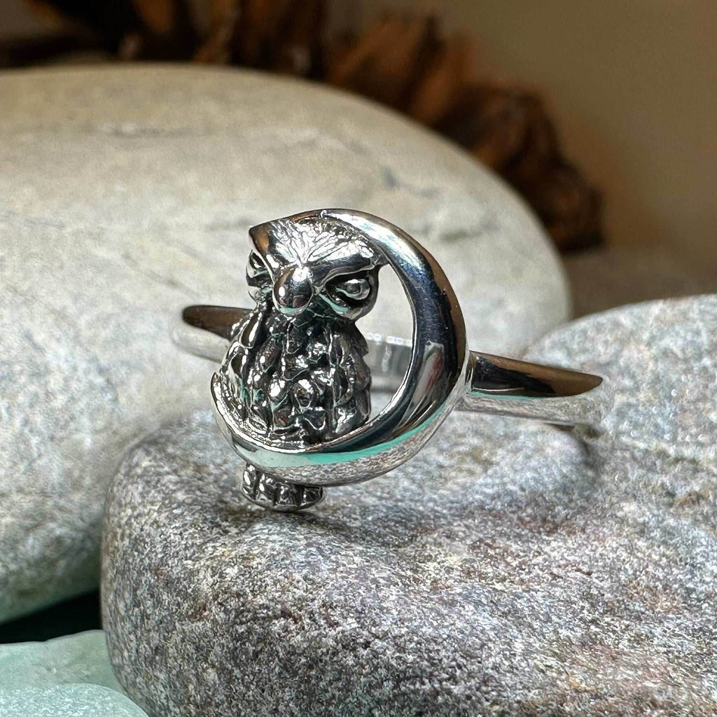 October Moon Owl Ring - 5