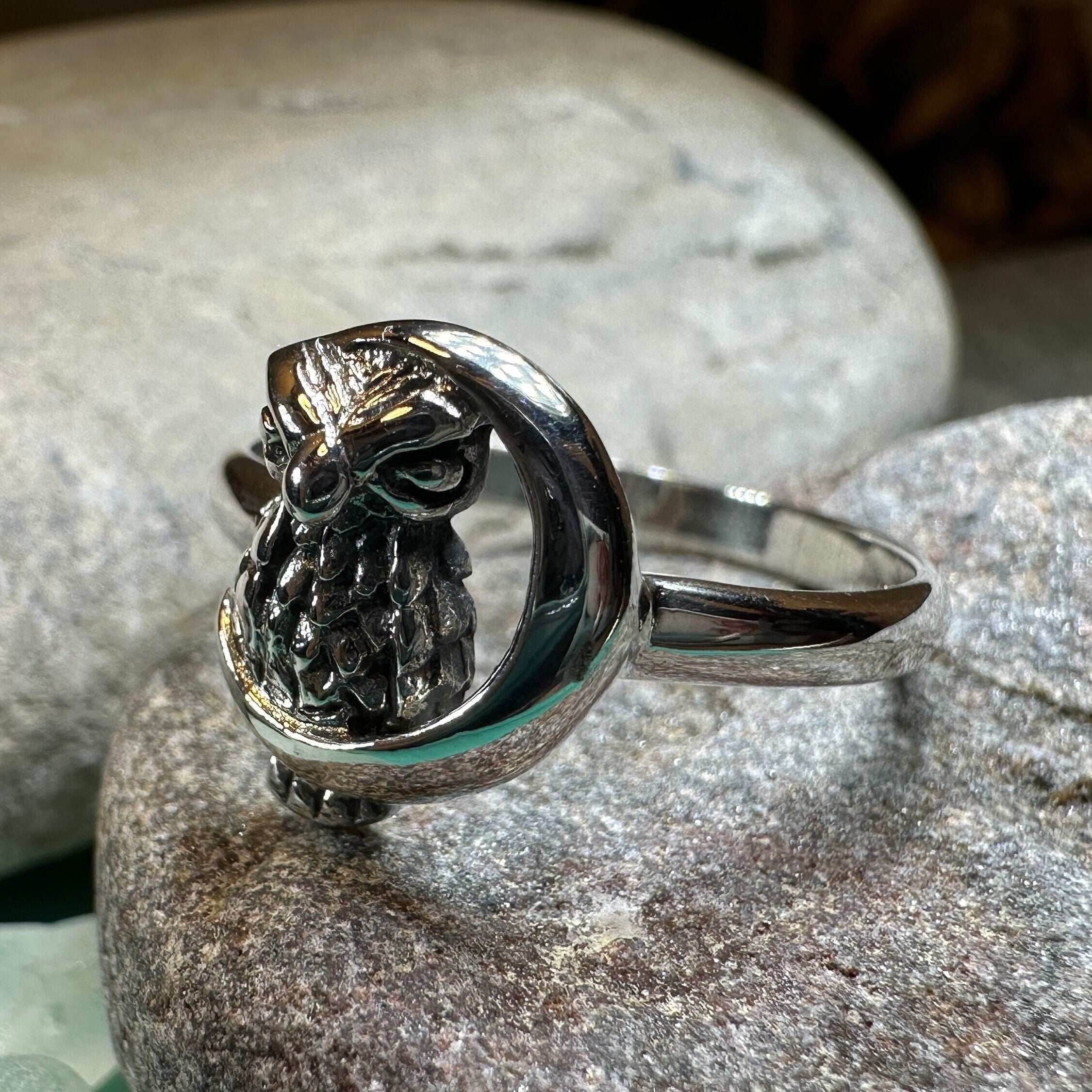 October Moon Owl Ring - 5