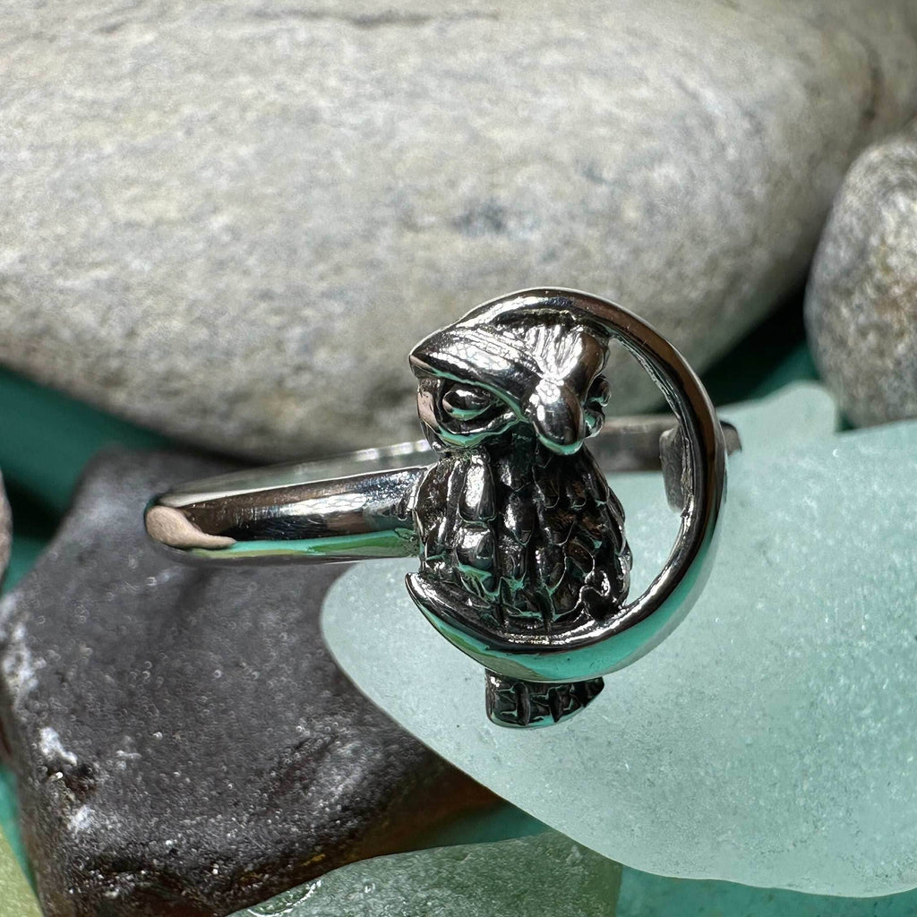 October Moon Owl Ring - 5