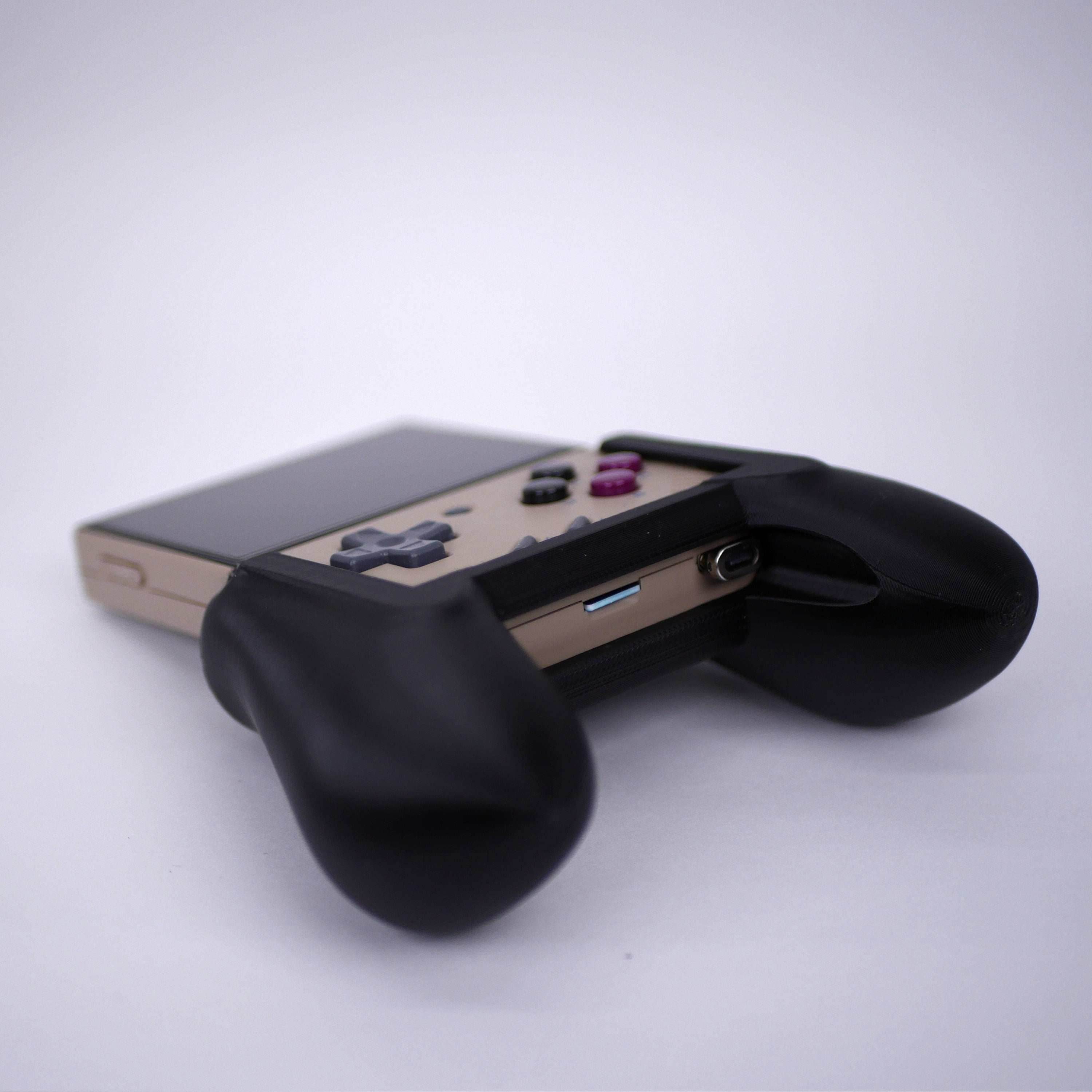Miyoo Mini Plus Grip Comfort Grip Ergonomic Design Felt High Quality Smooth Attachment Handle Gaming Accessory for Miyoo Mini Plus - Green / Grip Only