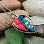 Scottish Heathergems Heart Necklace