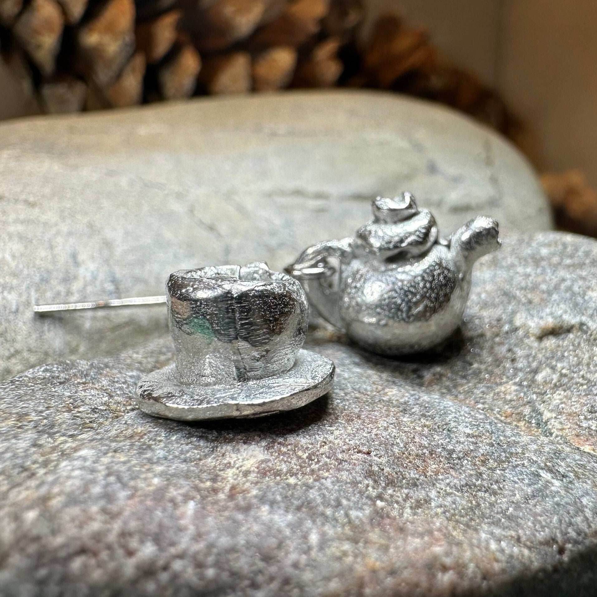 Spot O' Tea Teapot & Cup Earrings - 