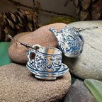 Old Fashioned Teapot & Cup Earrings - 