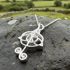 Celtic Music Note Necklace