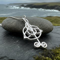 Celtic Music Note Necklace