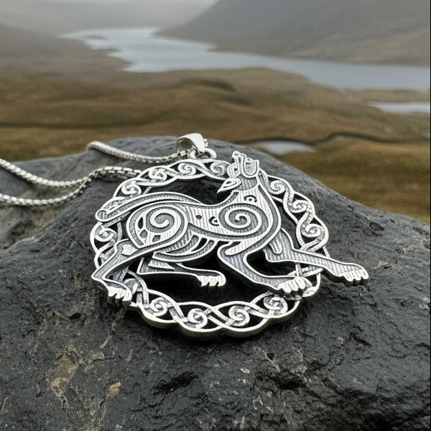 Pictish Celtic Dog Necklace