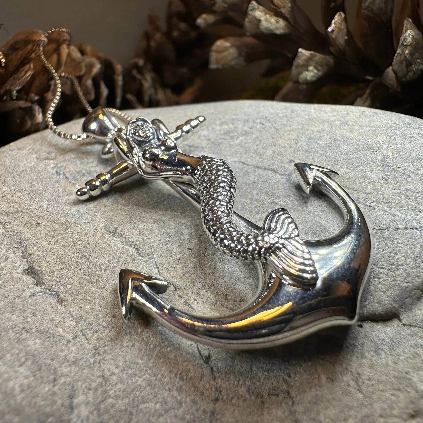 Mermaid Anchor Necklace - 