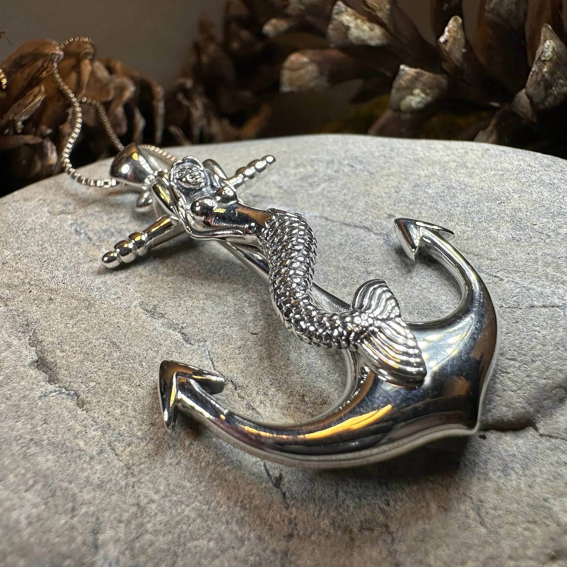 Mermaid Anchor Necklace - 