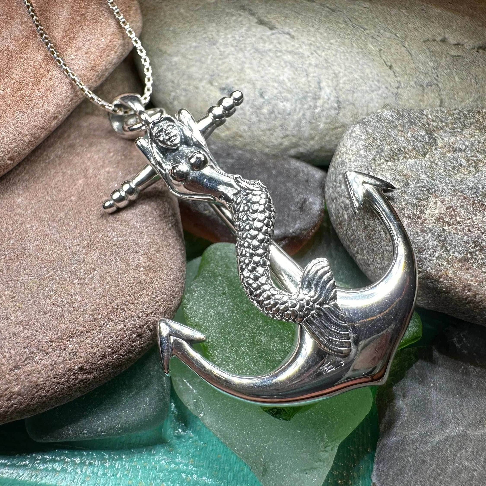 Mermaid Anchor Necklace - 