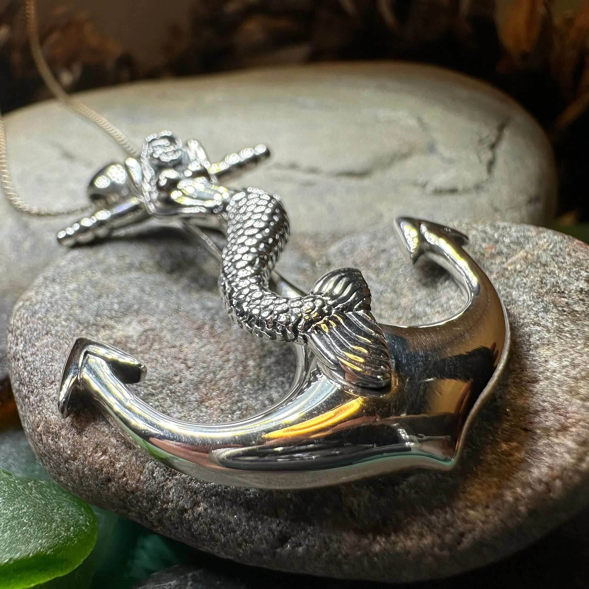 Mermaid Anchor Necklace - 