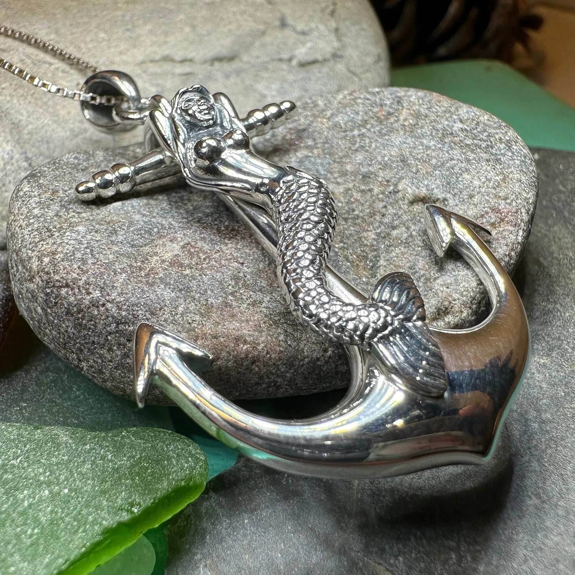 Mermaid Anchor Necklace - 