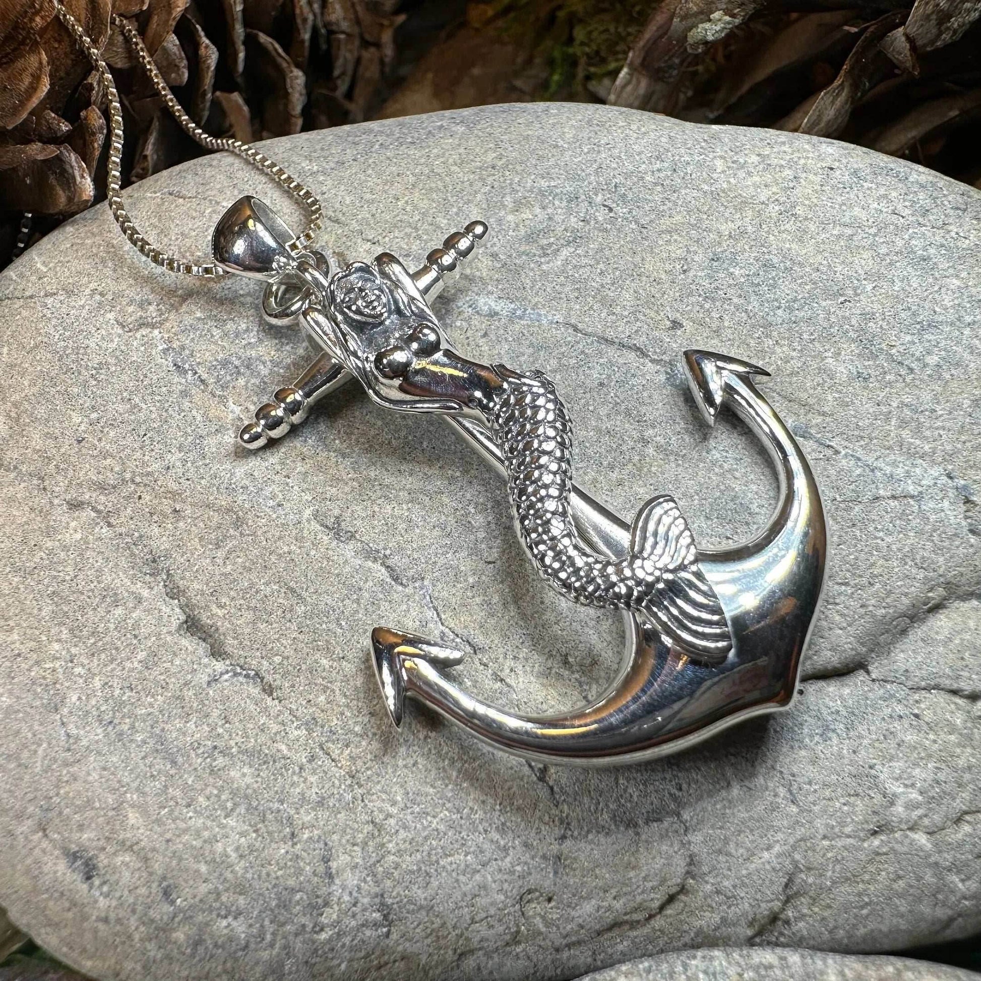 Mermaid Anchor Necklace - 