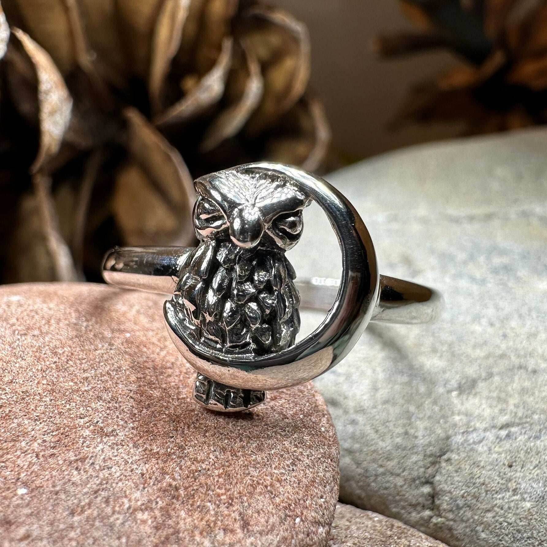 October Moon Owl Ring - 5