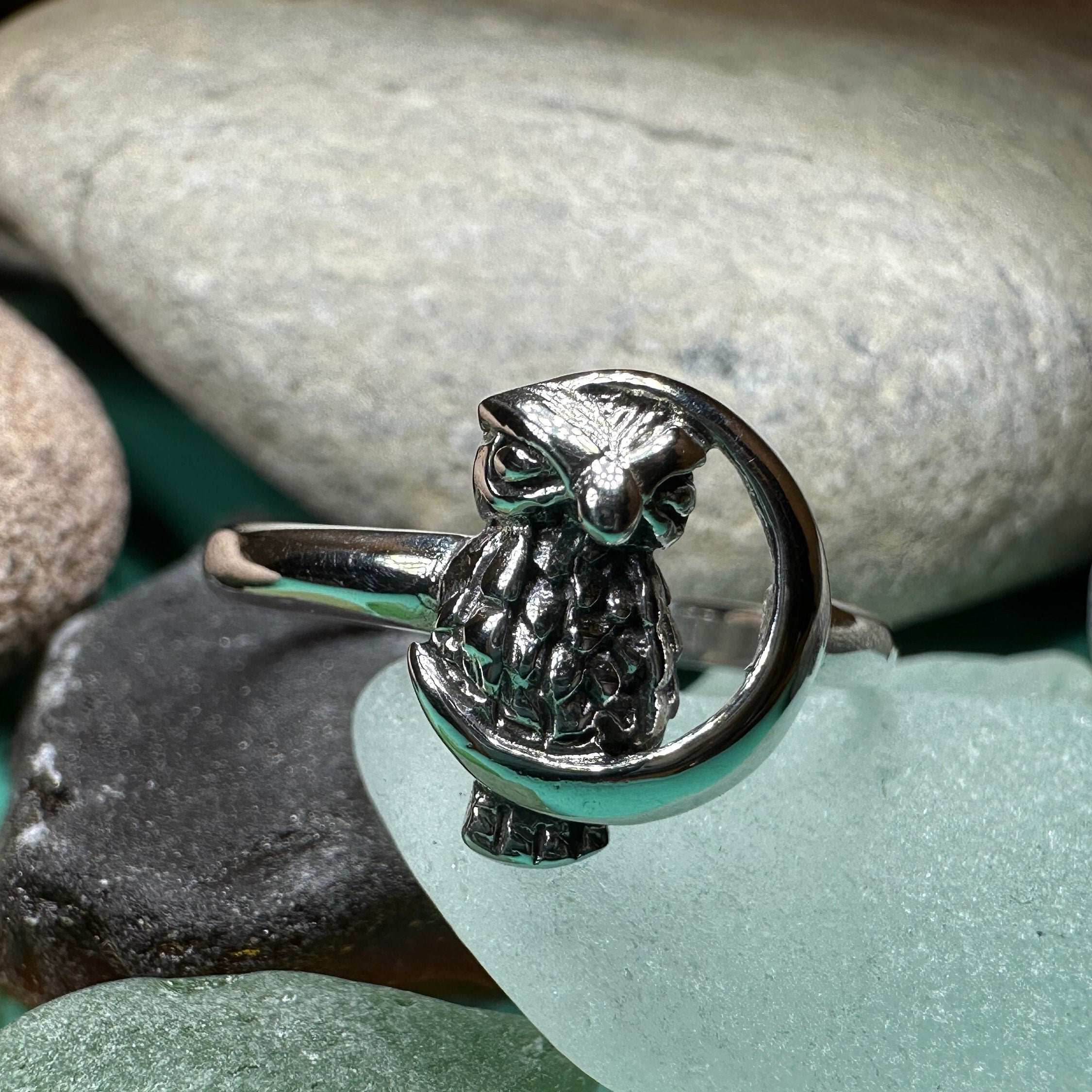 October Moon Owl Ring - 5