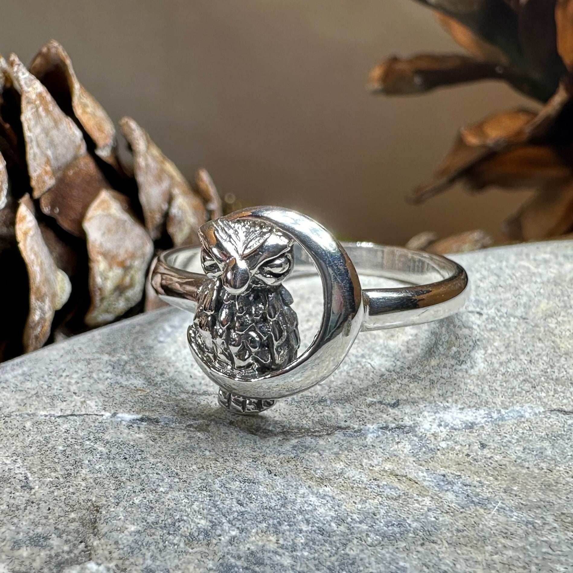 October Moon Owl Ring - 5