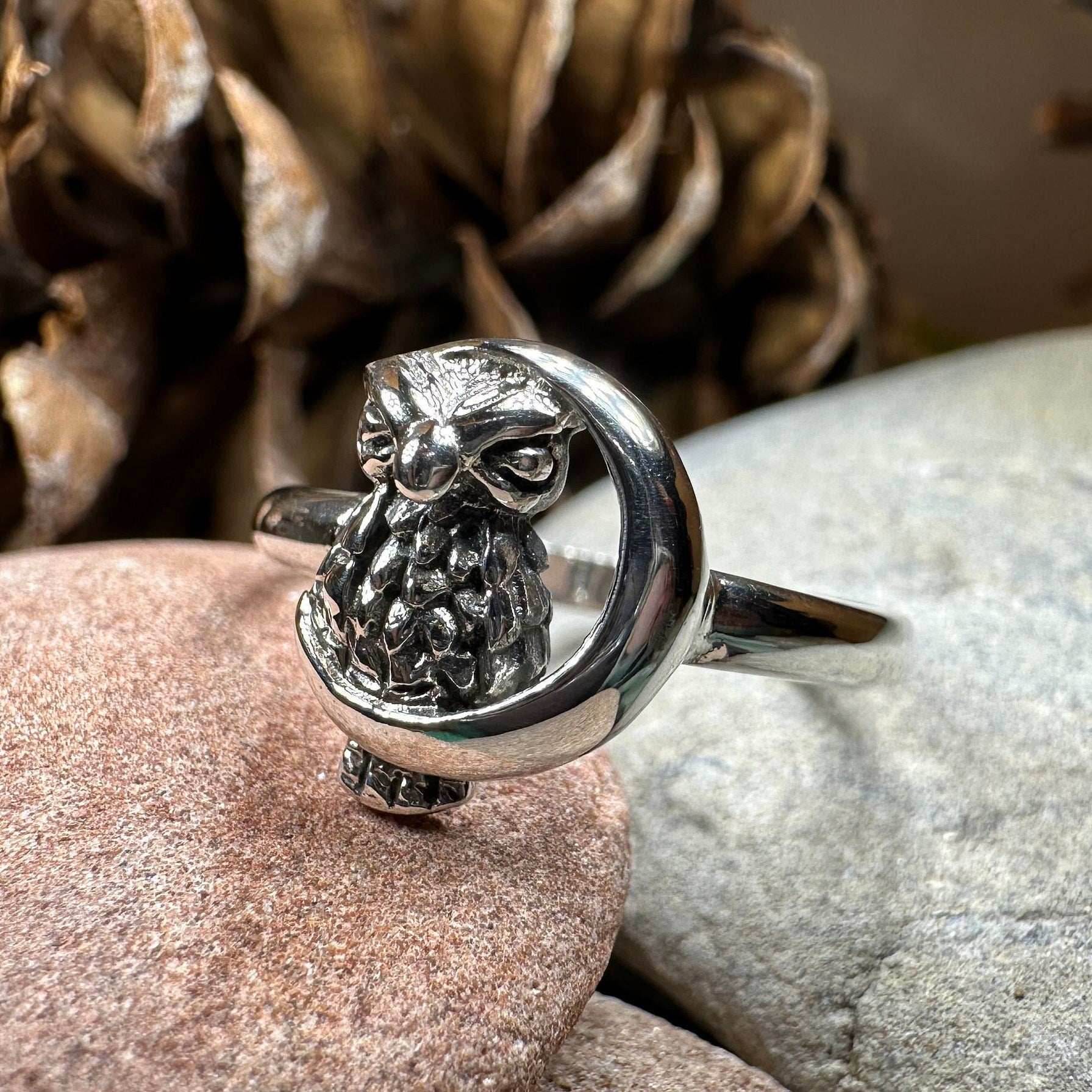 October Moon Owl Ring - 5