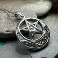 Moon And Star Necklace - 18