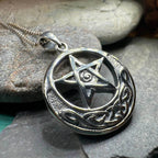 Moon And Star Necklace - 18