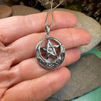Moon And Star Necklace - 18