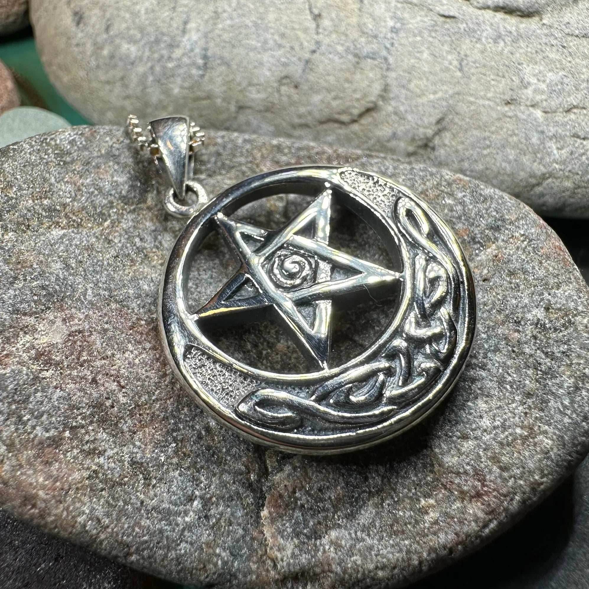 Moon And Star Necklace - 18