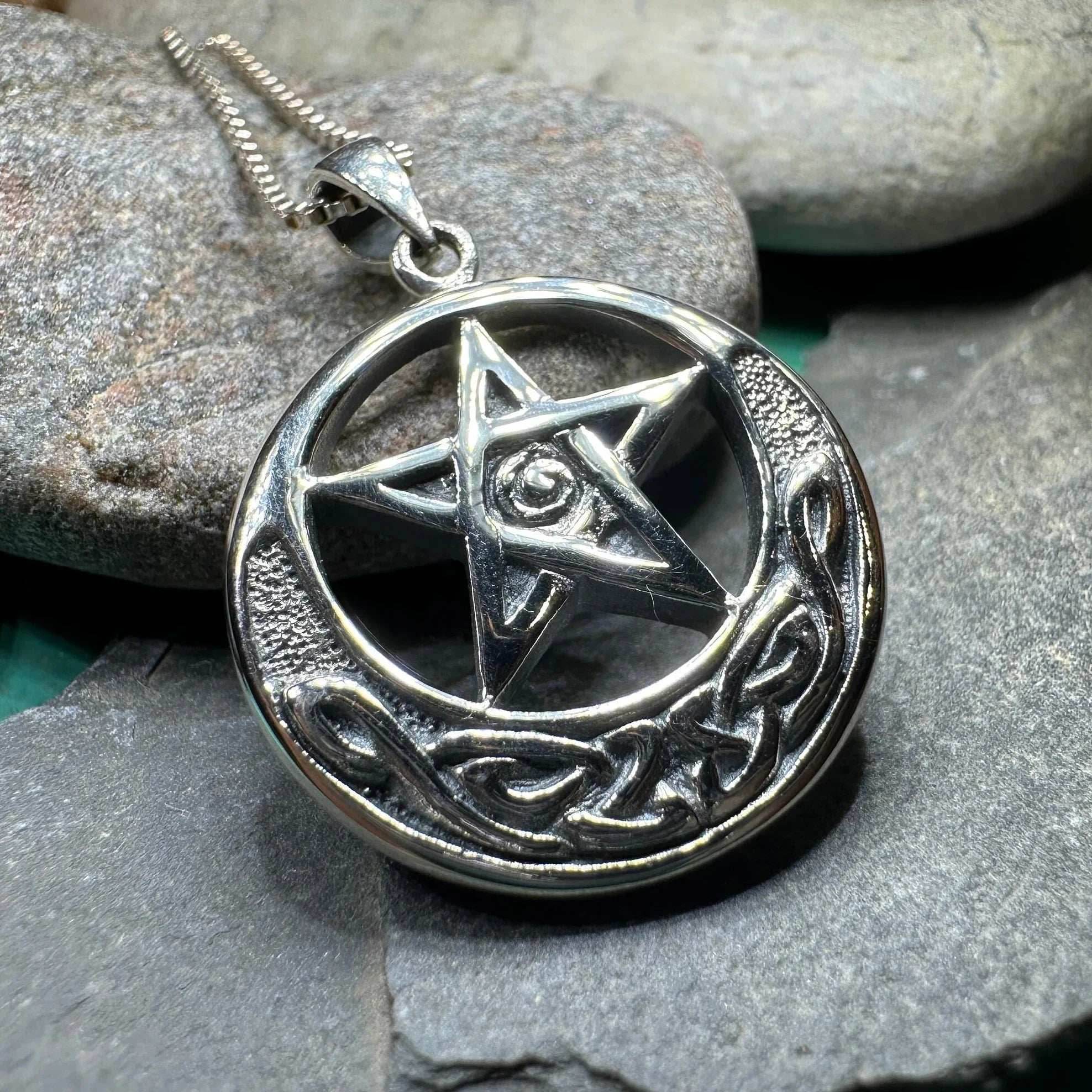 Moon And Star Necklace - 18