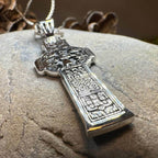 Irish Durrow Celtic Cross Necklace - 18