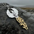 Golden Fire Phoenix Necklace
