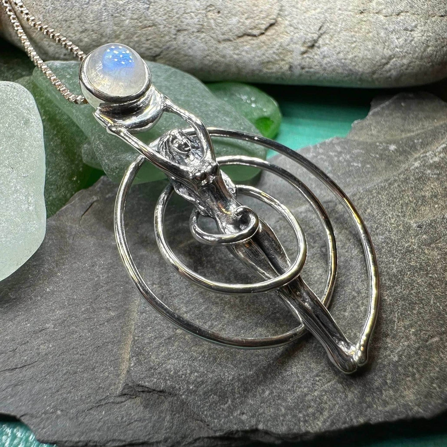 Danu Spiral Necklace - Moonstone