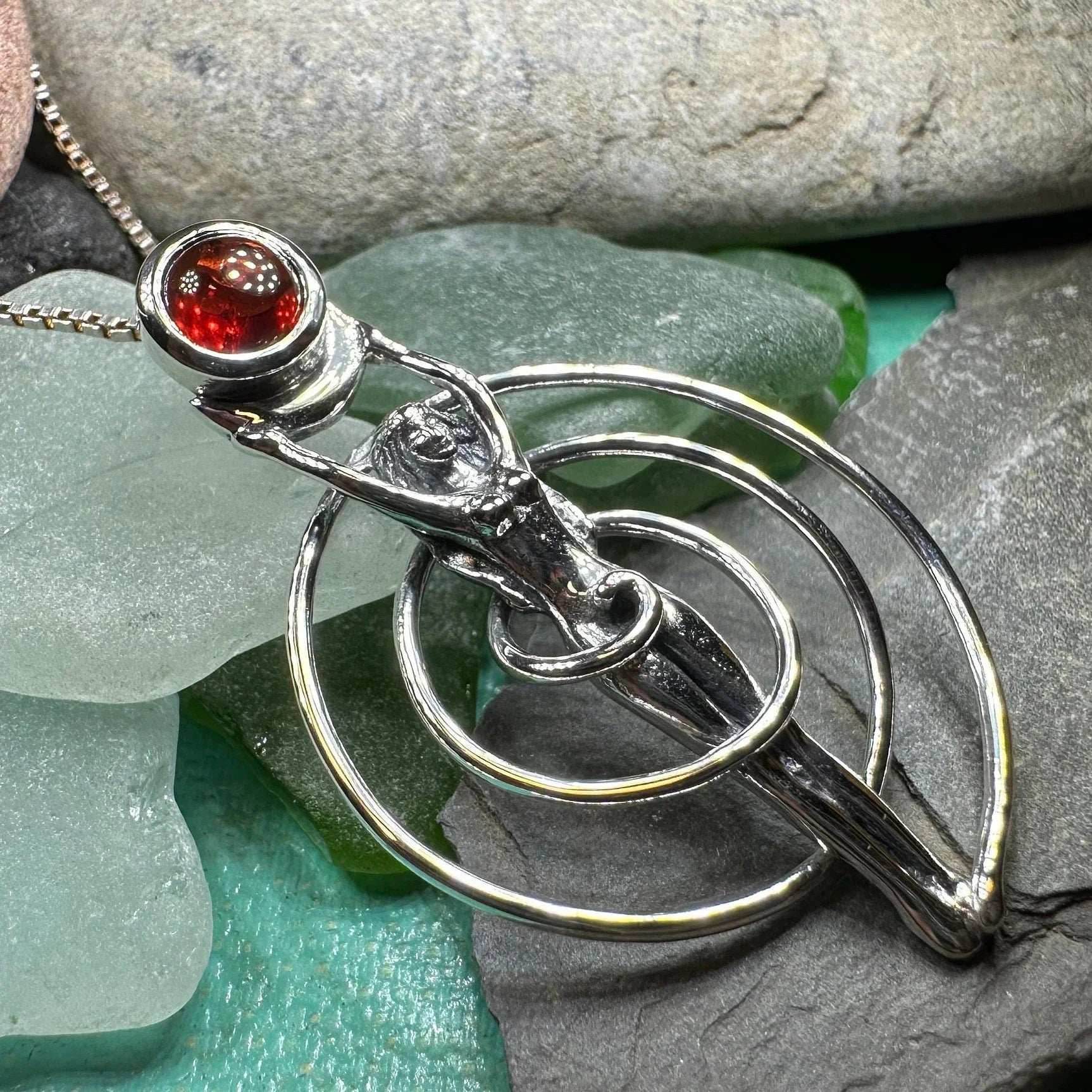 Danu Spiral Necklace - Amethyst