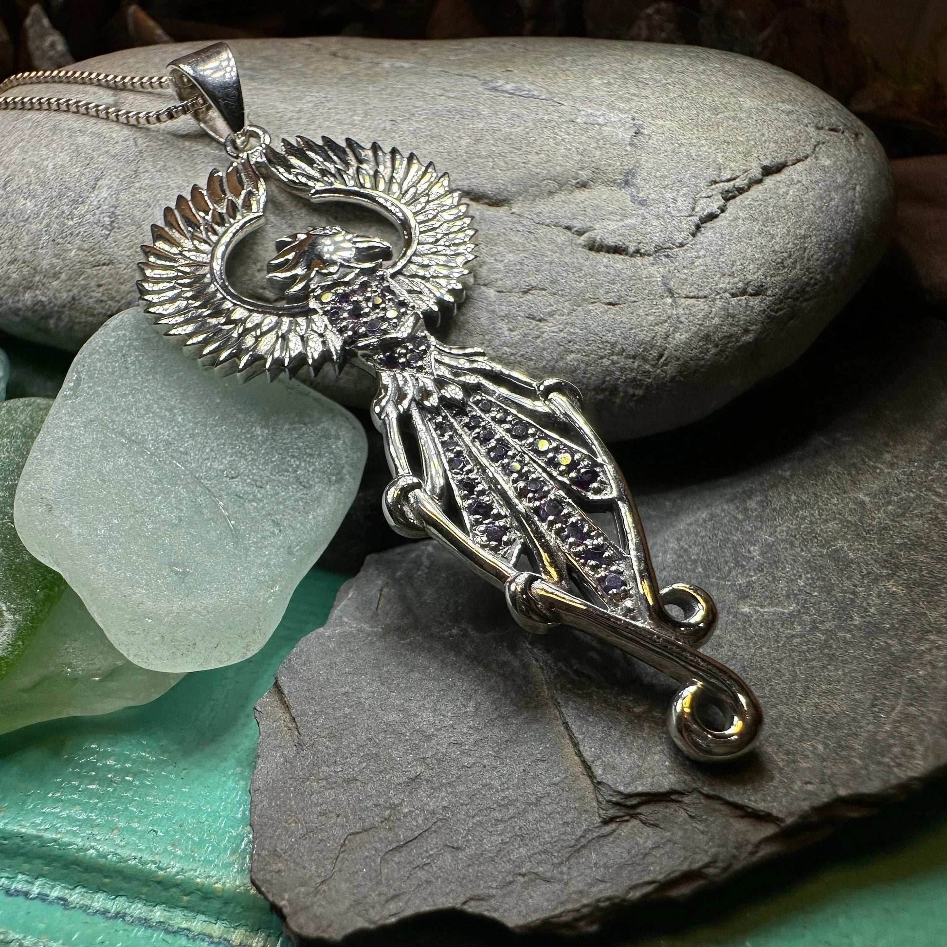 Leigheas Phoenix Necklace - 18 / Amethyst