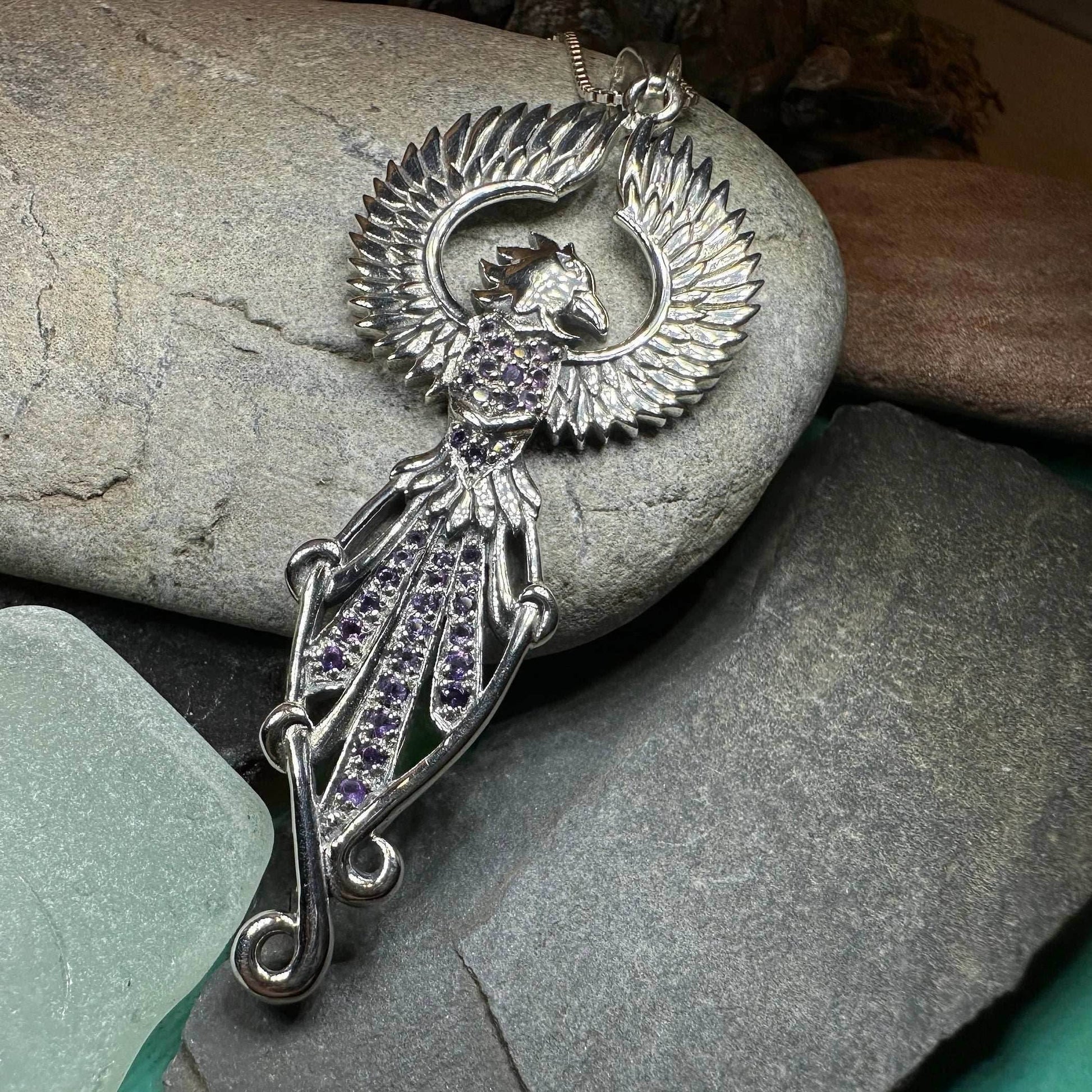 Leigheas Phoenix Necklace - 18 / Amethyst