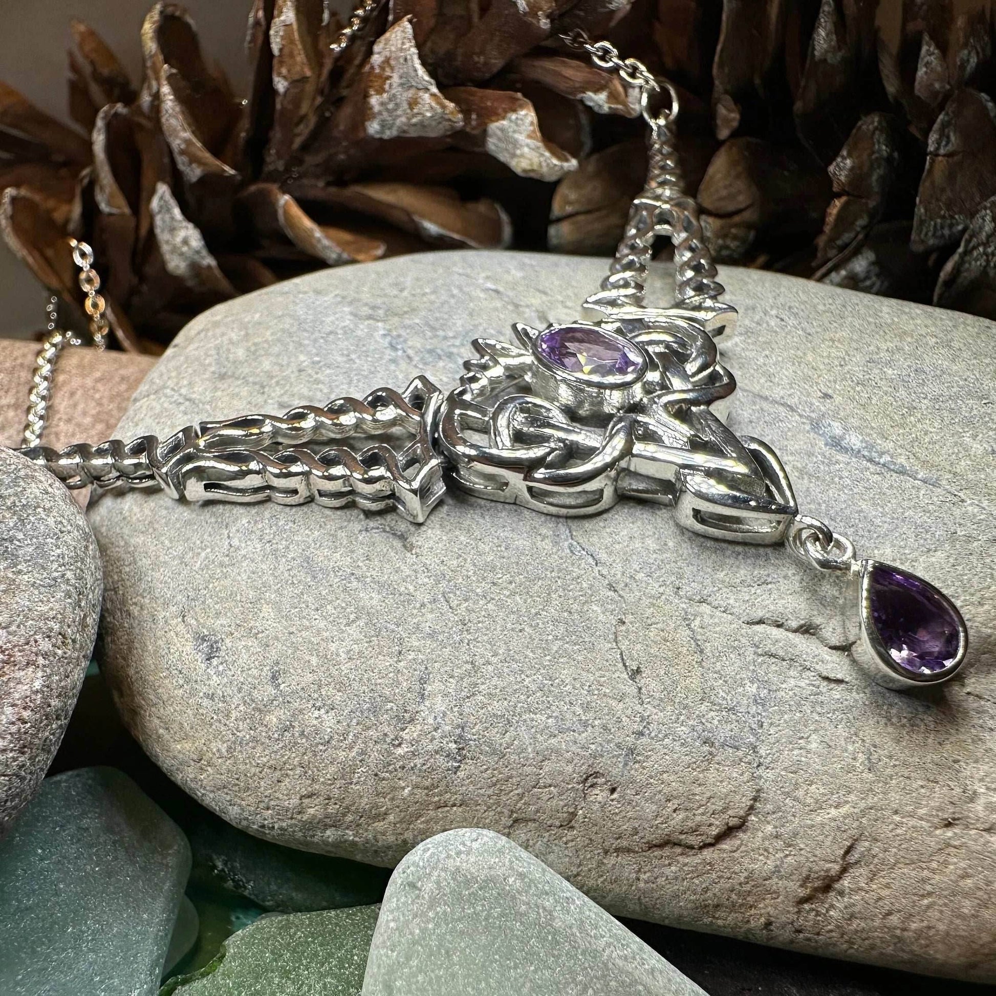 Celtic Queen Necklace - Garnet