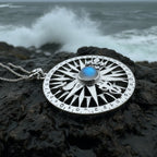 True North Moonstone Compass Necklace