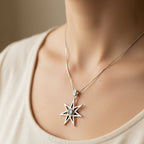 Moonstone Elven Star Necklace