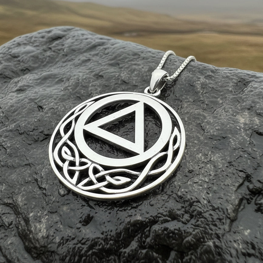 Celtic AA Sobriety Necklace