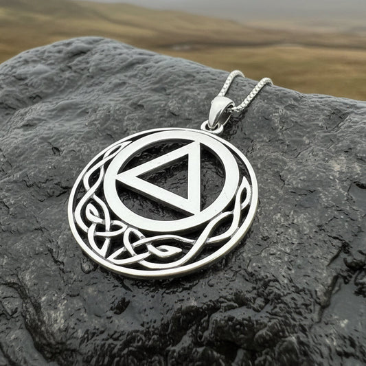 Celtic AA Sobriety Necklace