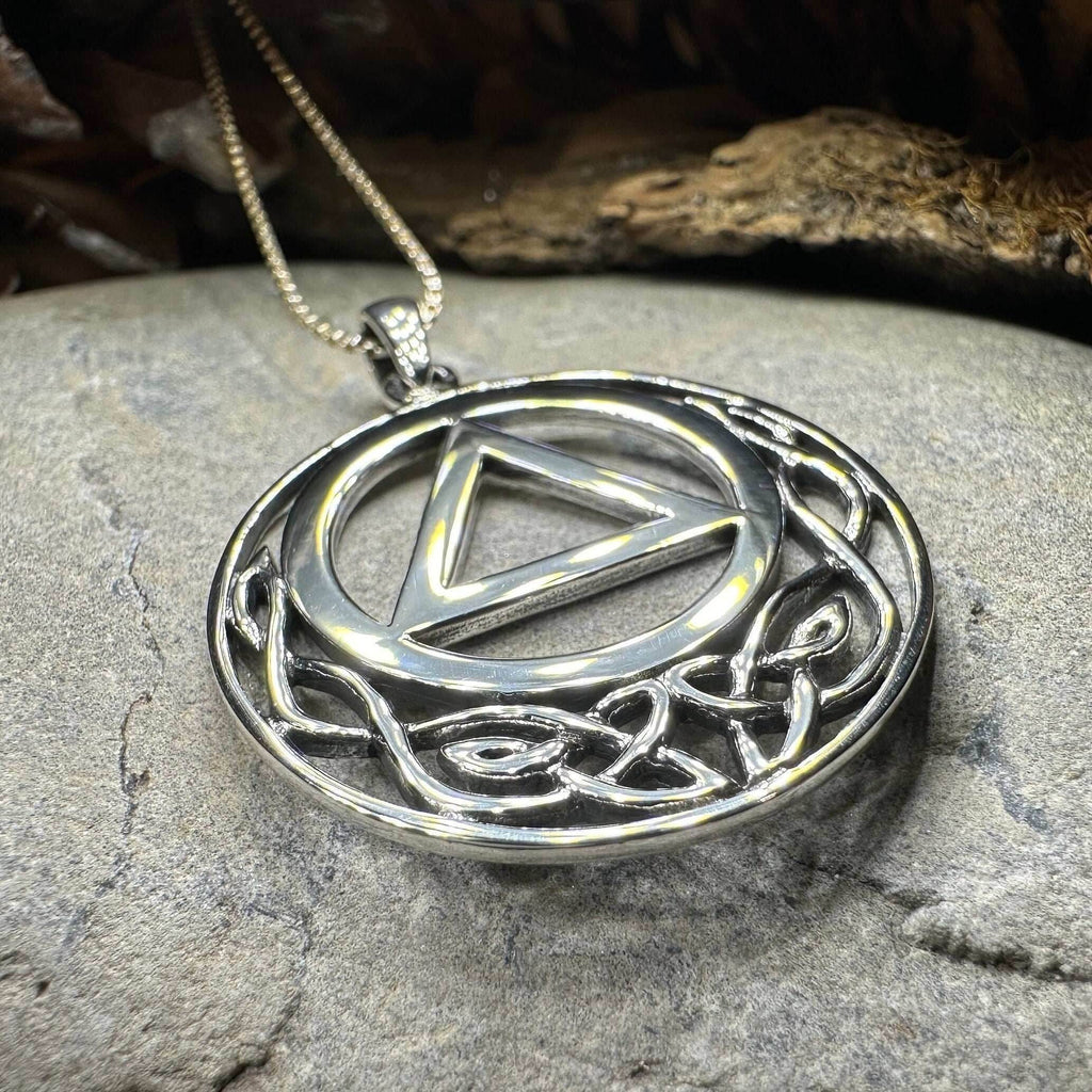 Celtic AA Sobriety Necklace - 18