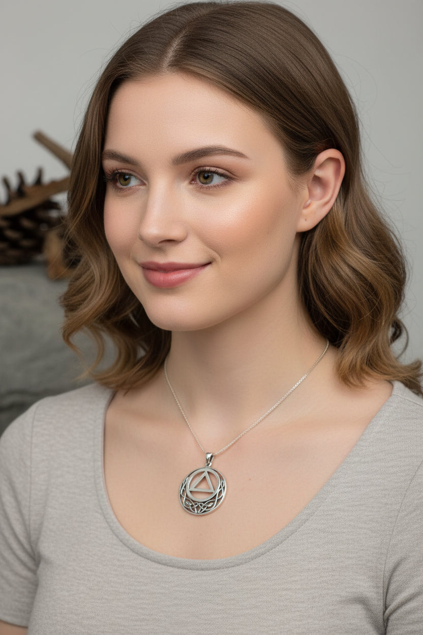 Celtic AA Sobriety Necklace