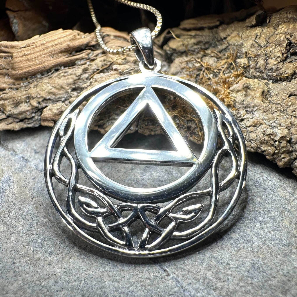 Celtic AA Sobriety Necklace - 18