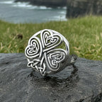 Celtic Knot Shamrock Ring