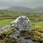 Celtic Knot Shamrock Ring